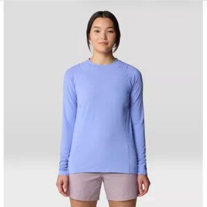 MOUNTAIN HARDWEAR WOMEN'S CRATER LAKE LONG SLEEVE UPF SUN SHIRT RASH GUARD XS